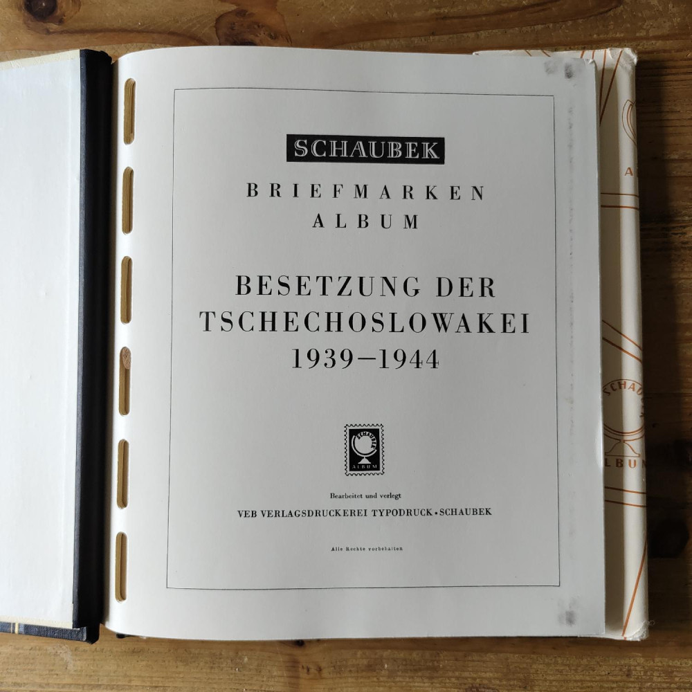 Schaubek album - protektorát listy + ČR 1994 2