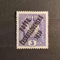 Stamp Czechoslovakia, 3h, Mi.40, MH* 