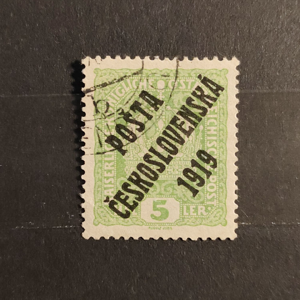 Sello Checoslovaquia PČ 1919 , 5h, Mi.41, usado# 