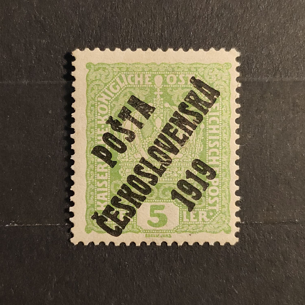 Briefmarke Tschechoslowakie PČ 1919 , 5h, Mi.41* 