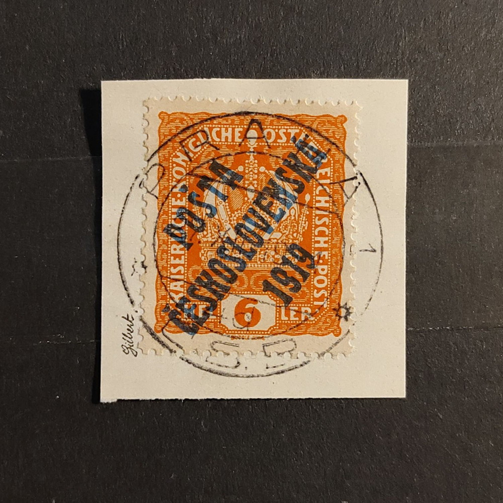 Sello Checoslovaquia PČ 1919 , 6h, Mi.42, usado# 