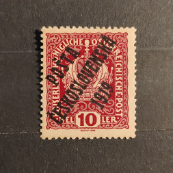 Briefmarke Tschechoslowakie PČ 1919 , 10h, Mi.43* 