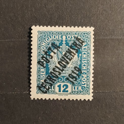 Známka ČSR PČ 1919 , 12h, Pof.37*, I. typ přetisku 