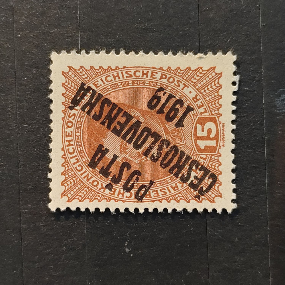 Briefmarke Tschechoslowakie PČ 1919 , 15h, Mi.63** 
