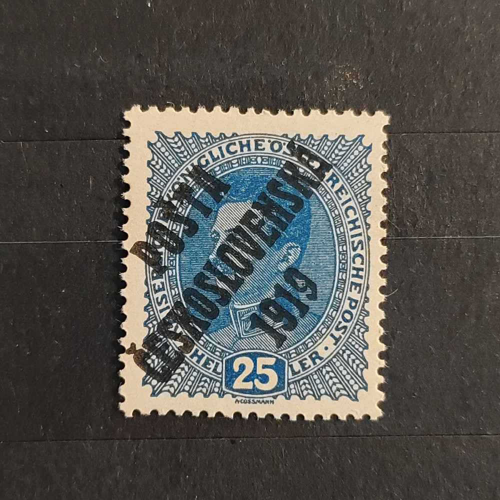 Sello Checoslovaquia PČ 1919 , 25h, Mi.65, MNH** 