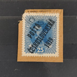 Abschnitt Tschechoslowakie PČ 1919 , 25h, Mi.65# 