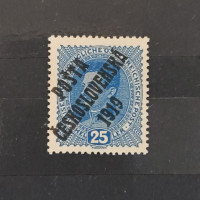 Známka ČSR PČ 1919 , 25h, Pof.40**, I. typ přetisku 