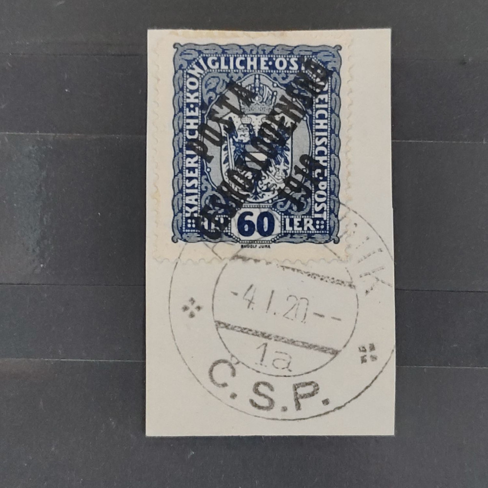 Abschnitt Tschechoslowakie PČ 1919 , 60h, Mi.47# 