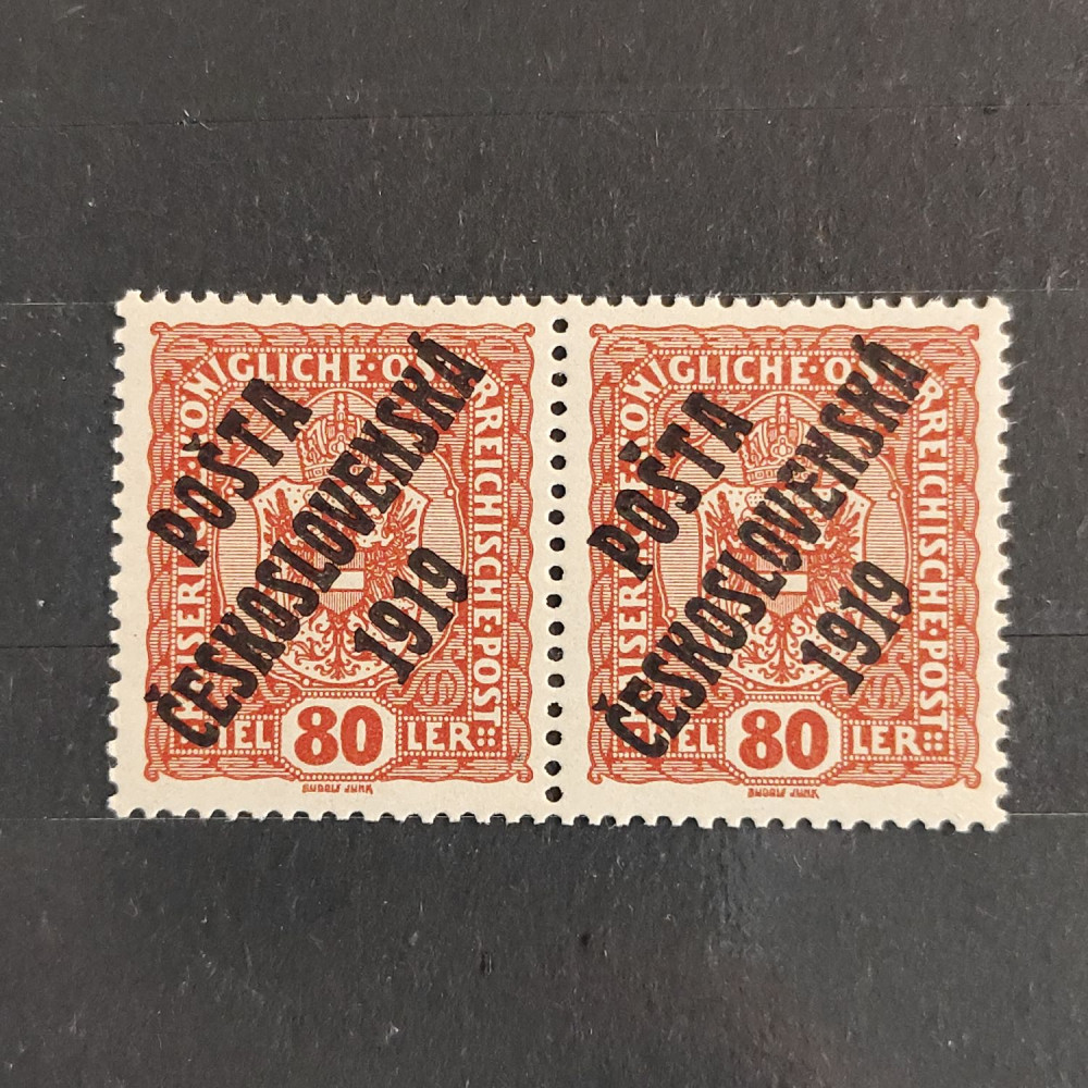 Par Tchecoslováquia PČ 1919 , 80h, Mi.48, MNH** 