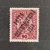 Briefmarke Tschechoslowakie PČ 1919 , 90h, Mi.49* 