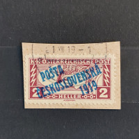 Cut-out Czechoslovakia, 2h, Mi.69, used# 