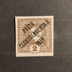 Briefmarke Tschechoslowakie PČ 1919 , 2h, Mi.99** 