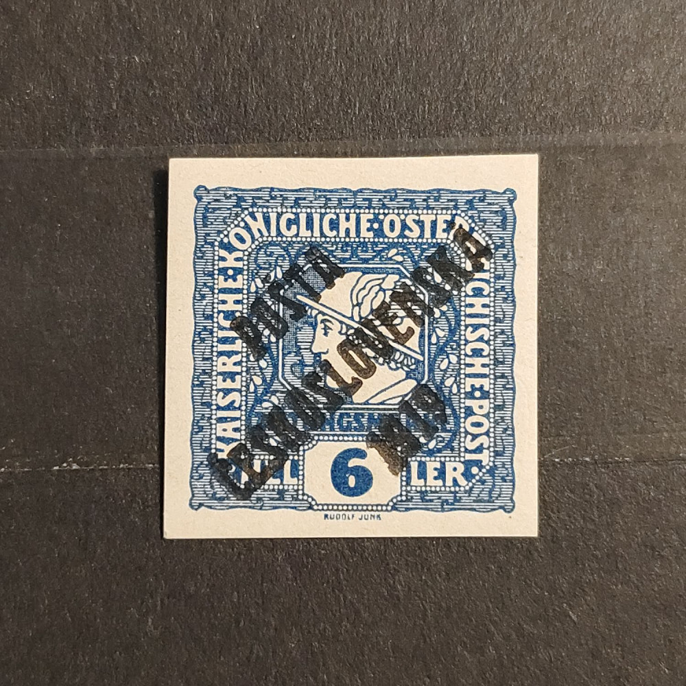 Stamp Czechoslovakia PČ 1919 , 6h, Mi.101, MNH** Stamp Czechoslovakia PČ 1919 , 6h, Mi.101, MNH**