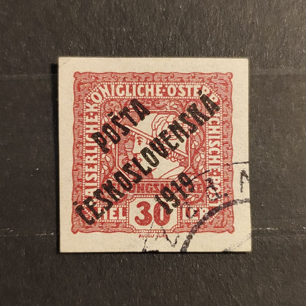 Sello Checoslovaquia PČ 1919 , 30h, Mi.106, usado# 