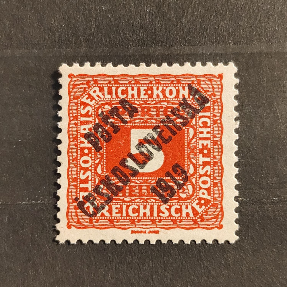 Selo Tchecoslováquia PČ 1919 , 5h, Mi.81, MNH** 