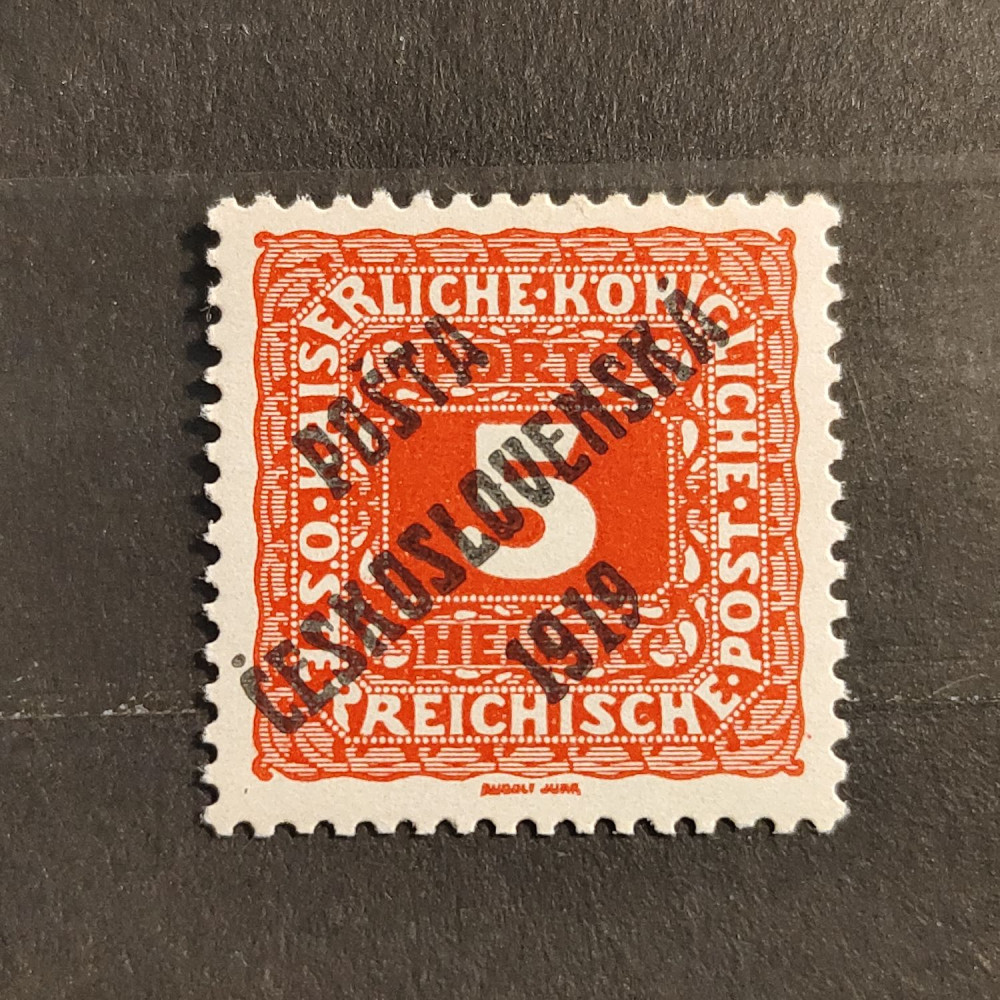 Sello Checoslovaquia PČ 1919 , 5h, Mi.81, MNH** 