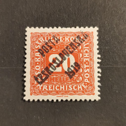 Briefmarke Tschechoslowakie PČ 1919 , 20h, Mi.84* 