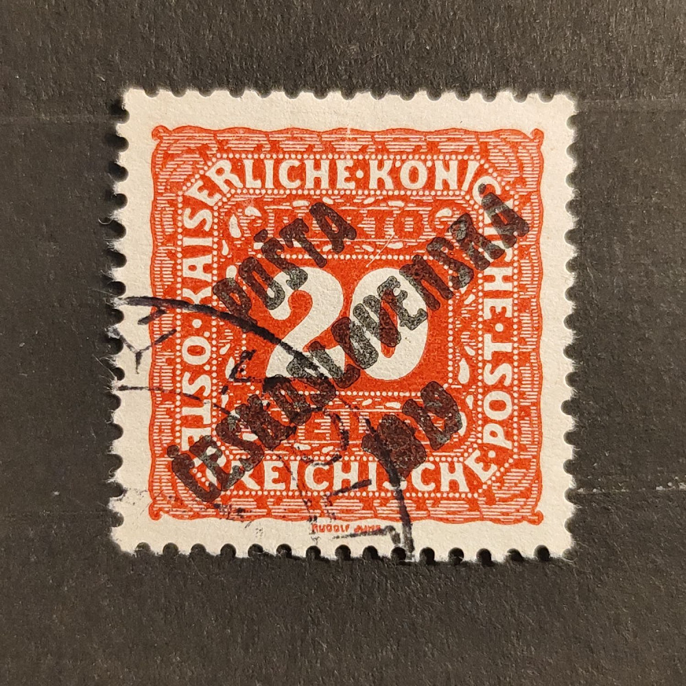 Selo Tchecoslováquia PČ 1919 , 20h, Mi.84, usado# 