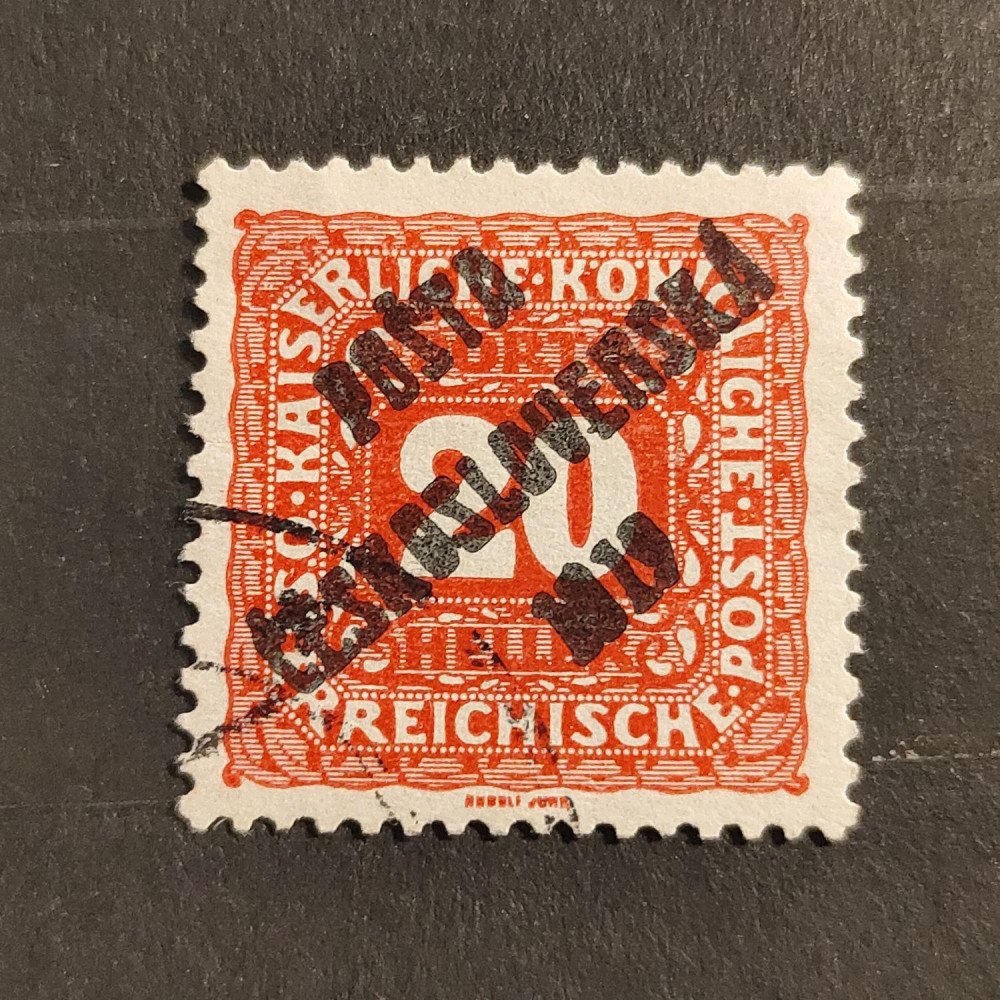 Sello Checoslovaquia PČ 1919 , 20h, Mi.84, usado# 