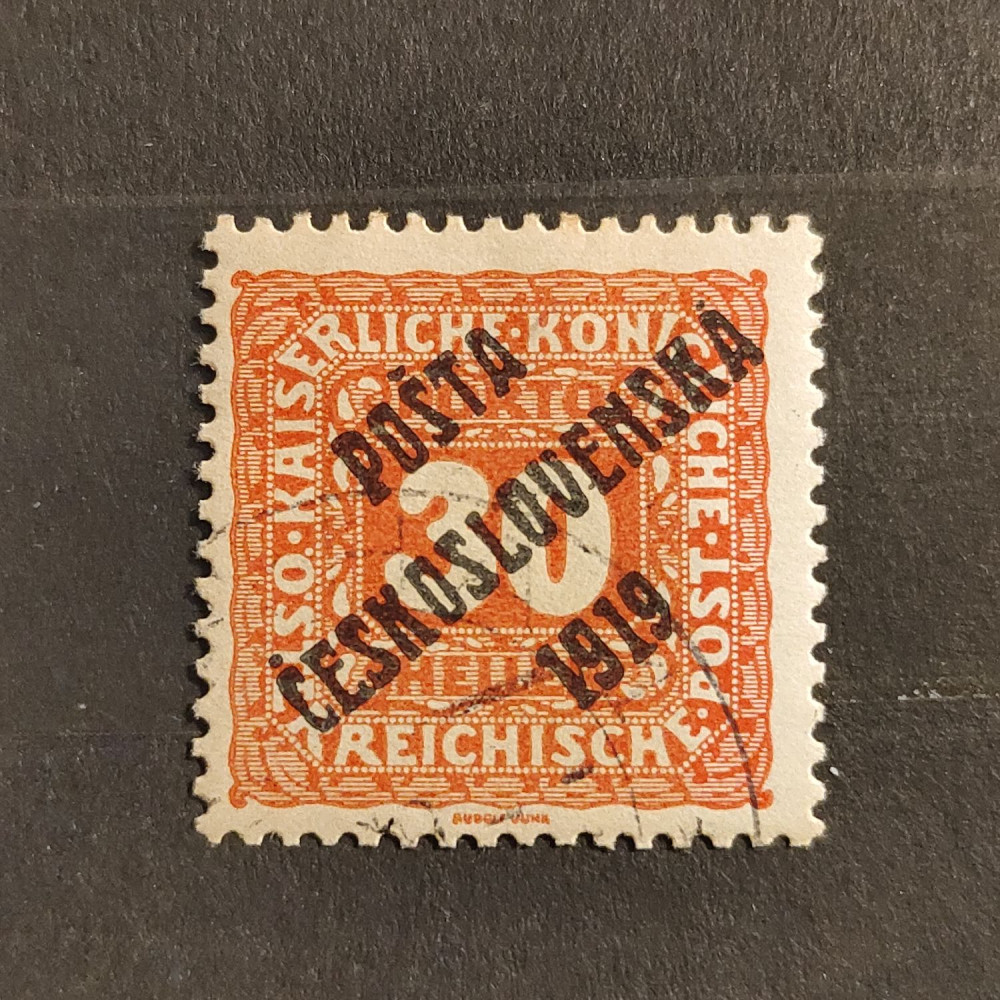 Sello Checoslovaquia PČ 1919 , 30h, Mi.86, usado# 