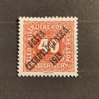 Briefmarke Tschechoslowakie PČ 1919 , 40h, Mi.87* 
