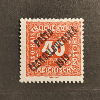 Briefmarke Tschechoslowakie PČ 1919 , 40h, Mi.87* 