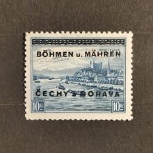 Známka Protektorát Čechy a Morava, 10Kč, Pof.19** 