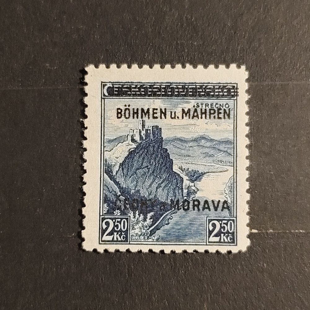 Sello Protectorado de Bohemia y Moravia, 2Kč, Mi.14, MNH** 