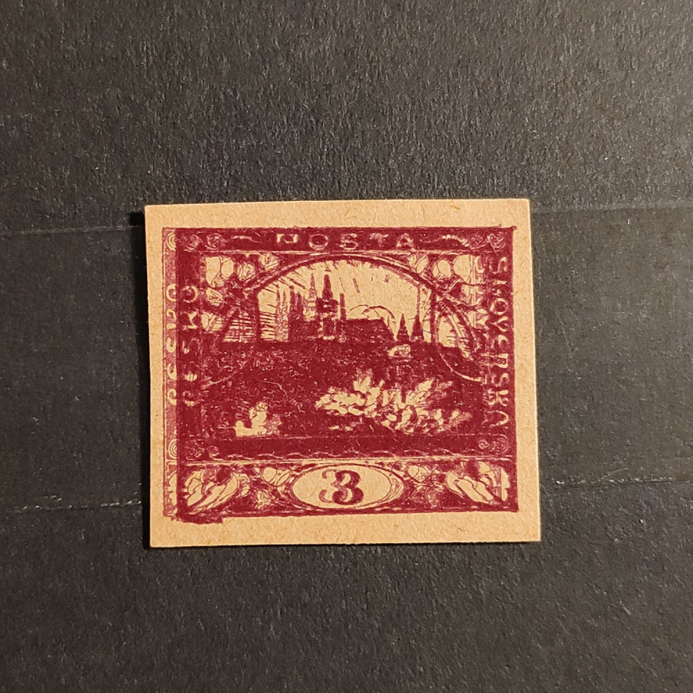 Probedrucke Tschechoslowakie, 3h, Mi.1(*) 