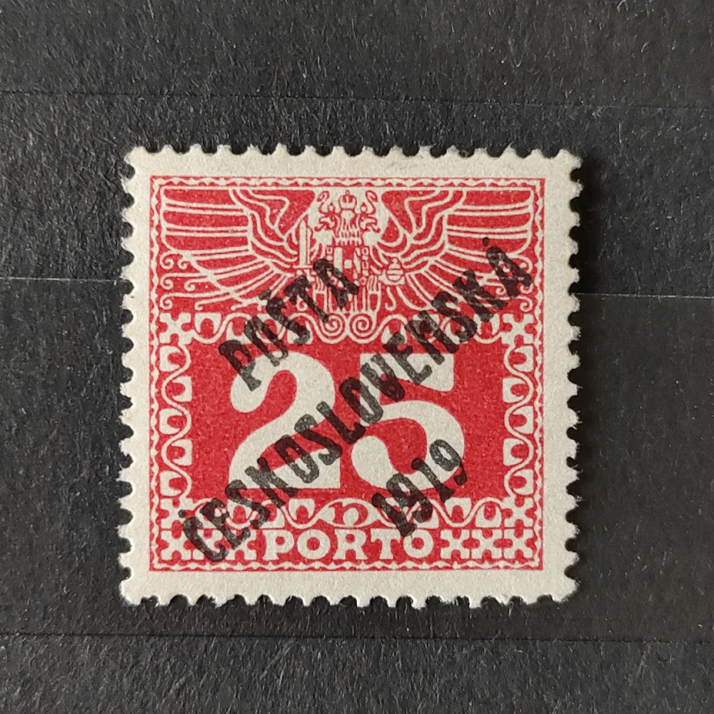 Briefmarke Tschechoslowakie PČ 1919 , 25h, Mi.78** 
