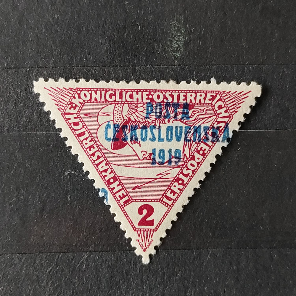 Sello Checoslovaquia PČ 1919 , 2h, Mi.67, MH* 