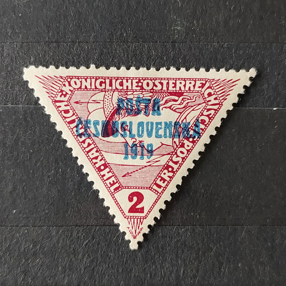 Sello Checoslovaquia PČ 1919 , 2h, Mi.67, MH* 