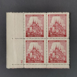 Block Böhmen und Mähren Protektorat, 1K, Mi.28** 
