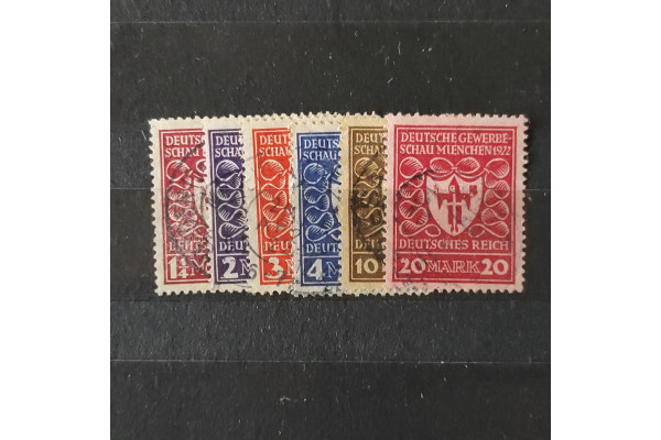Série Německo, Reich, 1.25Mk.-20Mk., Mi.199-204# 