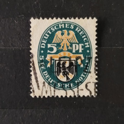 Stamp German Empire, 5+5 Pfg., Mi.375, used# 