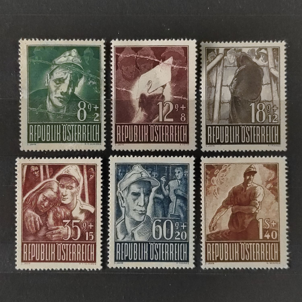 Set Austria, Austria-Hungary, Mi.829-834, MH* 