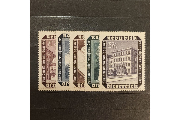Serie Austria, Austria-Hungría, Mi.989-993, MNH** 