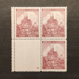 Block Böhmen und Mähren Protektorat, 1.20K, Mi.29** 