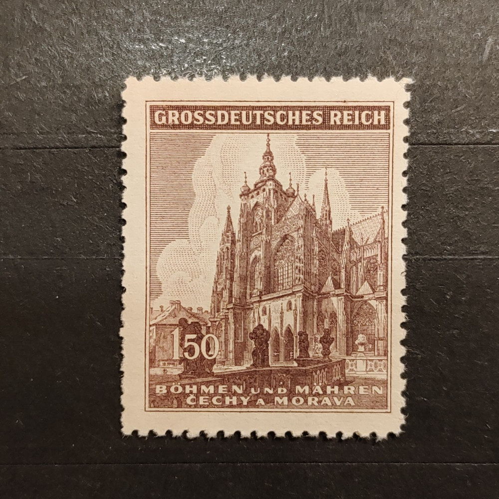 Sello Protectorado de Bohemia y Moravia, 150H, Mi.140, MNH** 