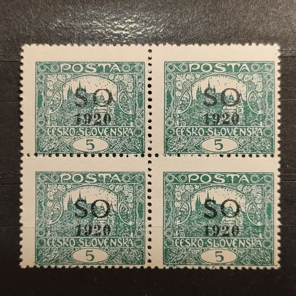 Selo Tchecoslováquia, 5h, Mi.3, MNH** , perforation: C