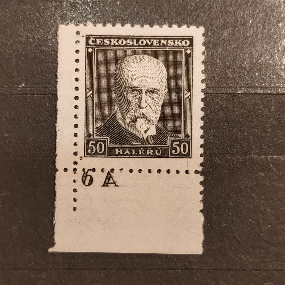 Briefmarken mit Kennzeichen Tschechoslowakie, 50h, Mi.379(*) 
