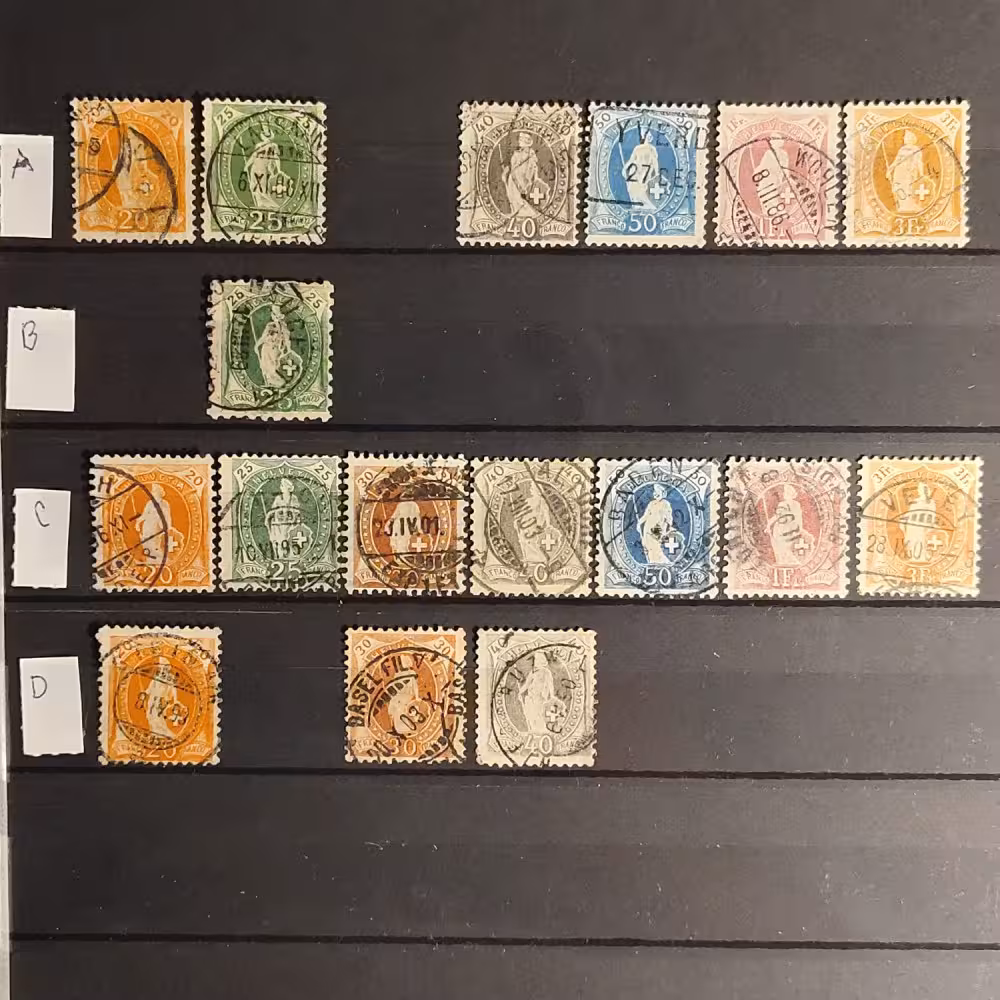 Stamps lot Switzerland lot-10531#