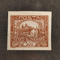Známka ČSR, 500h, Pof.25* 
