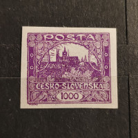 Známka ČSR, 1000h, Pof.26* 