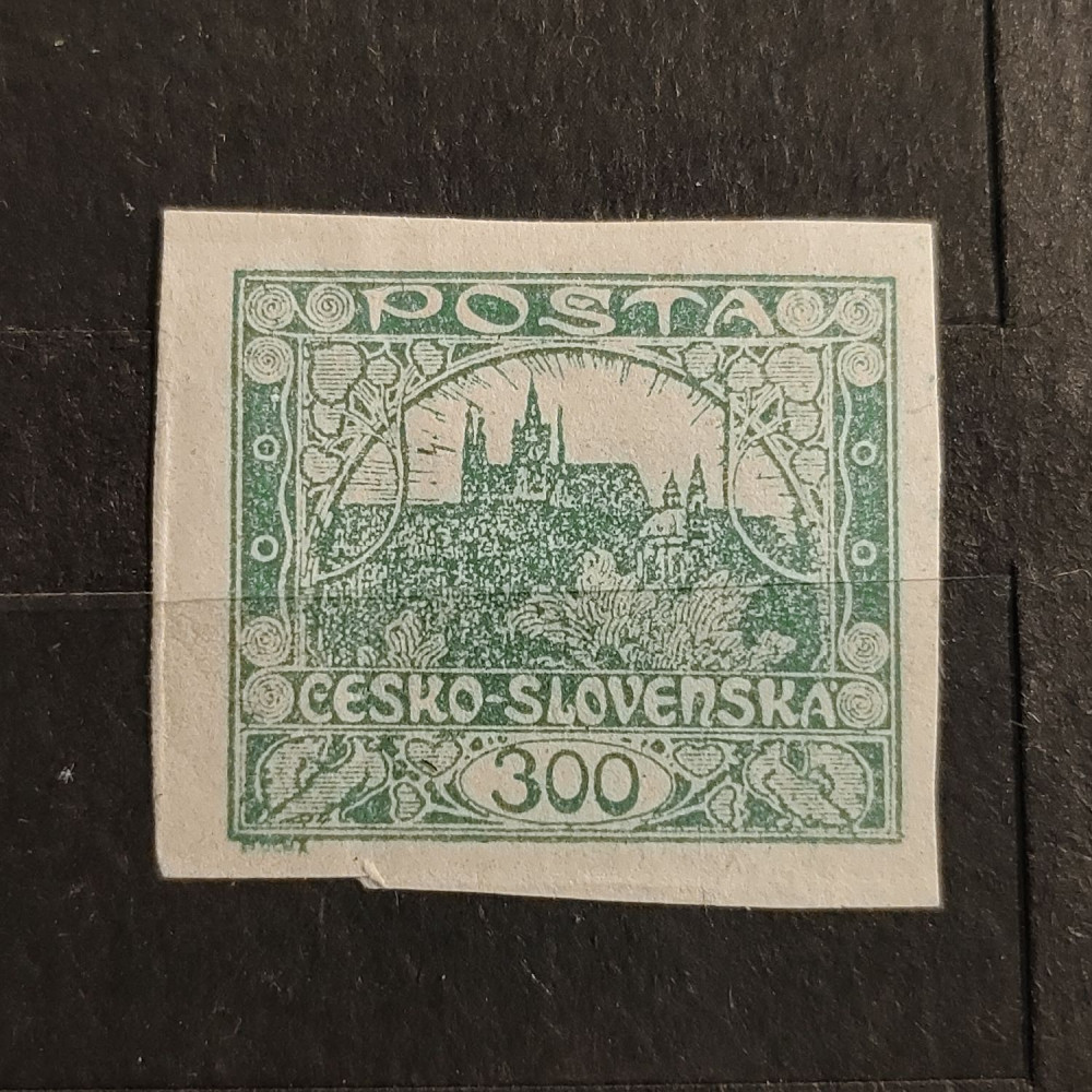 Stamp Czechoslovakia, 300h, Mi.22, MH* 
