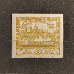 Briefmarke Tschechoslowakie, 30h, Mi.6* 