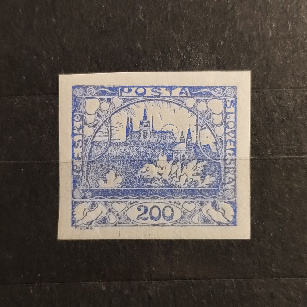 Sello Checoslovaquia, 200h, Mi.9, MNH** 