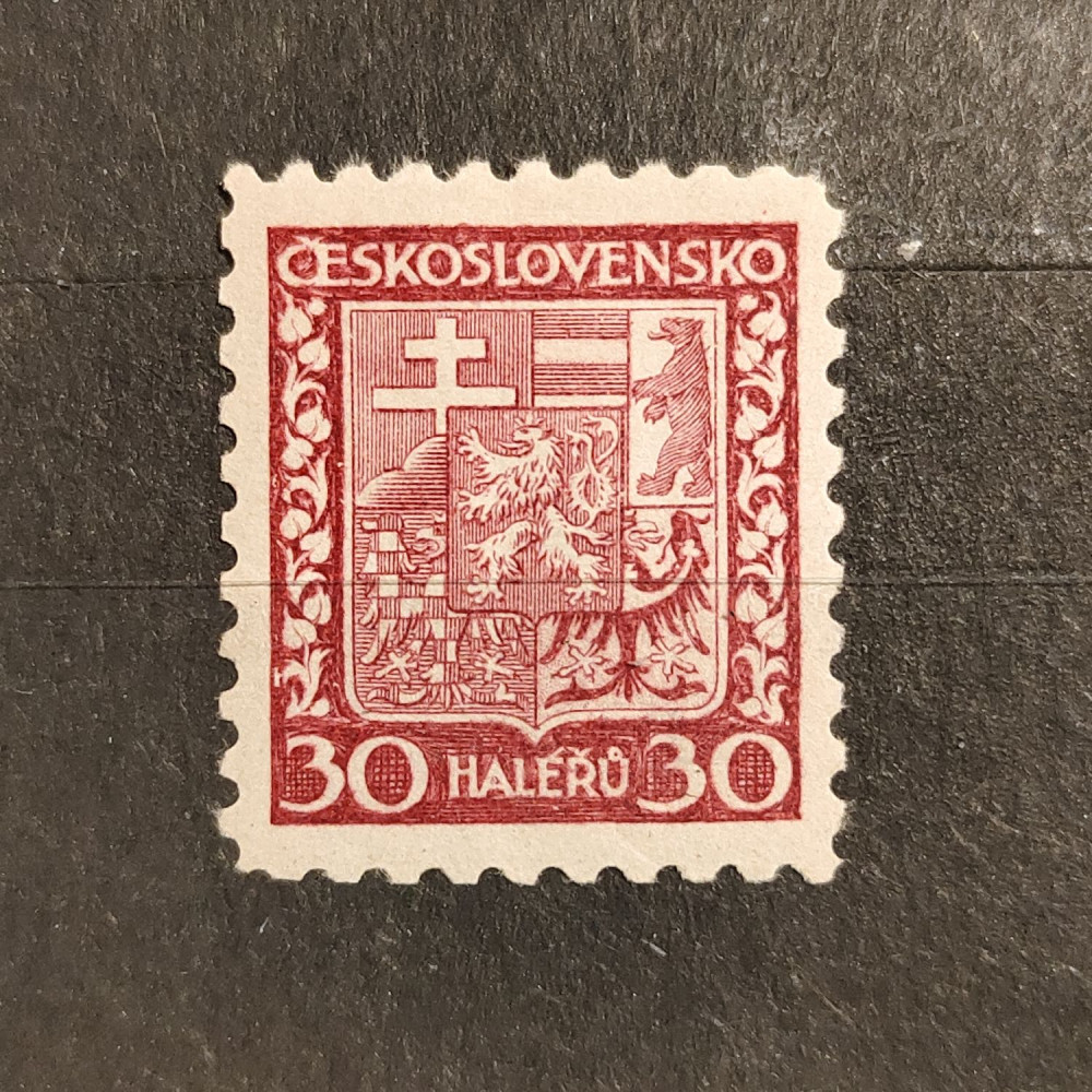 Známka ČSR, 30h, Pof.252x**, průsvitný papír 