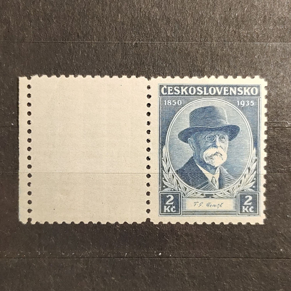 Sello con viñetas Checoslovaquia, 2 Kč, Mi.334, MNH** 