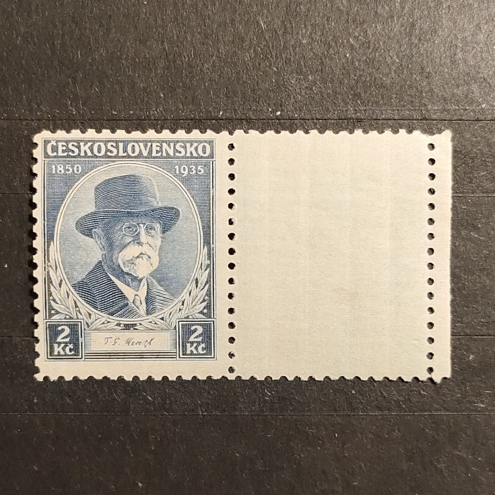 Sello con viñetas Checoslovaquia, 2 Kč, Mi.334, MNH** 